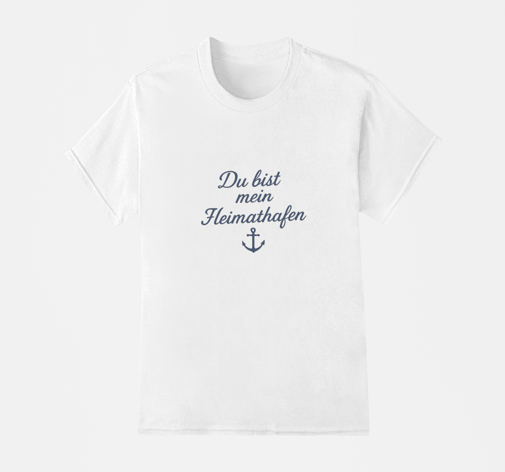 Premium Basic T-Shirt Du bist mein Heimathafen Damen
